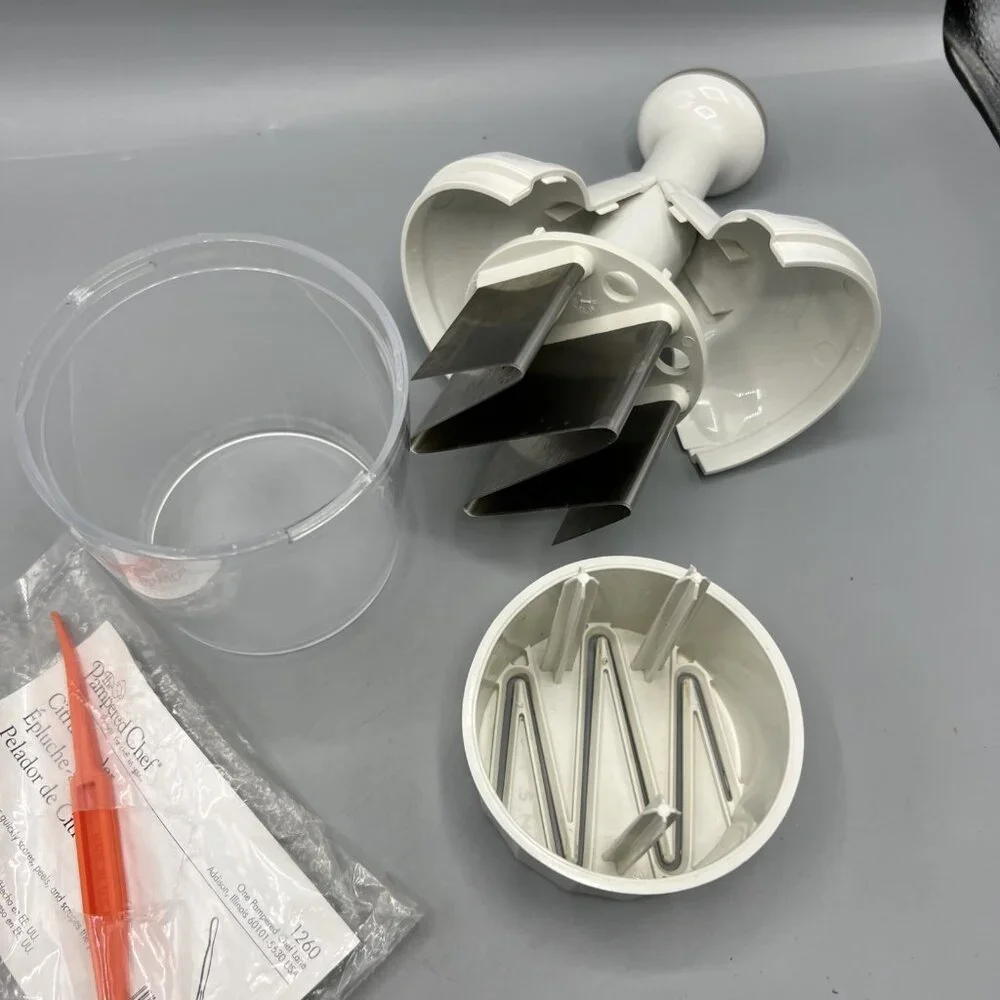 Pampered Chef Lot Holder Scoop Food Chopper Paring Knife, Tomato Knife Scraper +